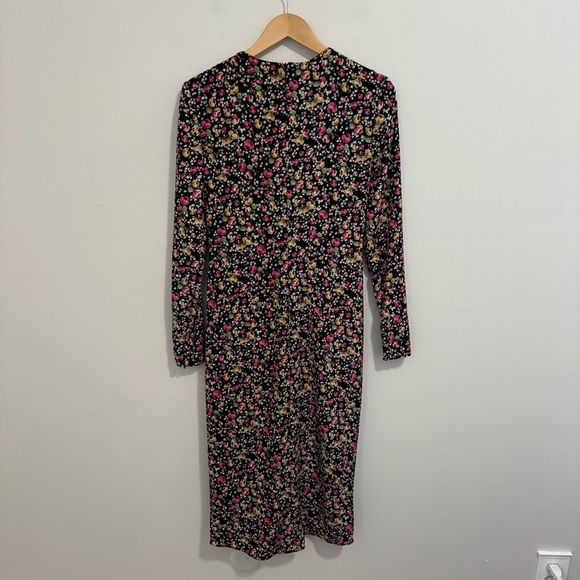 IEENA For Mac Duggal Floral Print Long Sleeve Dress - Picture 6 of 9